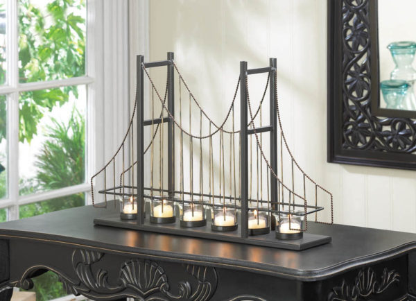 Golden Gate Candle Holder