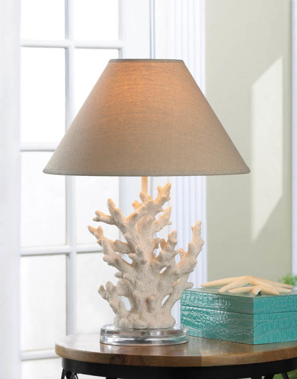 White Coral Table Lamp - Image 2