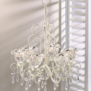 Crystal Blooms Candle Chandelier