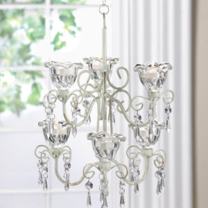 Crystal Blooms Double Chandelier