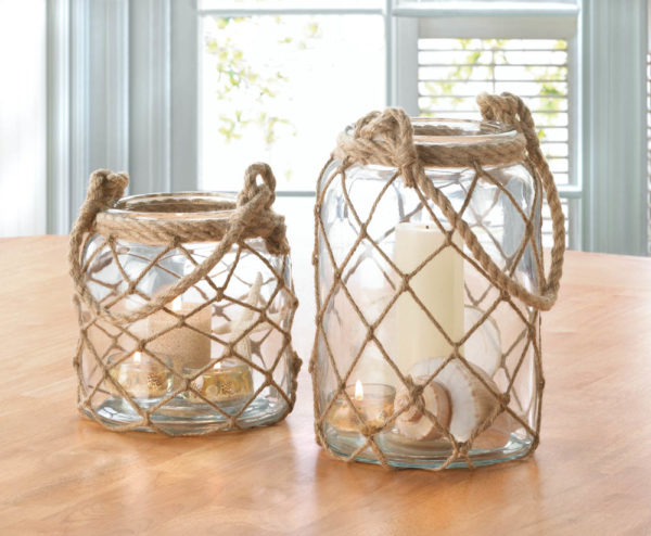 Large Fisherman Net Candle Lantern