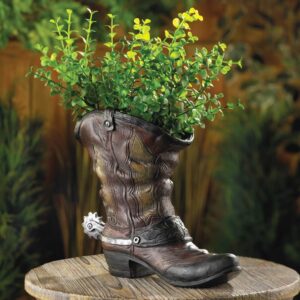 Spurred Cowboy Boot Planter