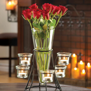 Circular Candle Stand Centerpiece Vase