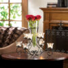 Scrollwork Candle Stand Centerpiece Vase