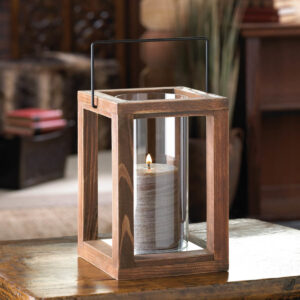 Rustic Garden Wooden Lantern