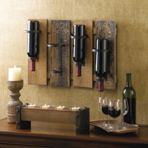 Rustic Wine Wall Rack