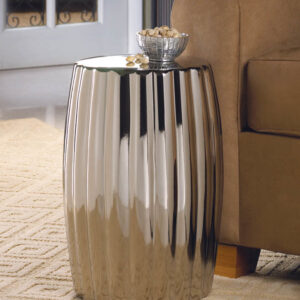 Silver Decorative Stool