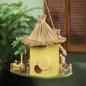 Tiki Hut Birdhouse