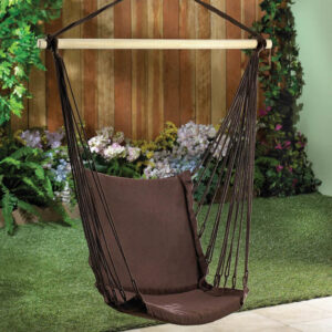 Outdoor Espresso Swing Chair