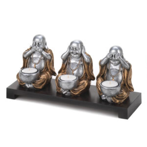 No Evil Buddha Candle Stand