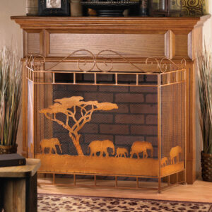 Wild Savannah Fireplace Screen