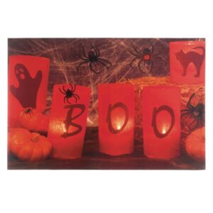 Boo Halloween LED Wall Art