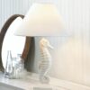 White Seahorse Table Lamp