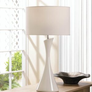 Sleek Modern White Table Lamp