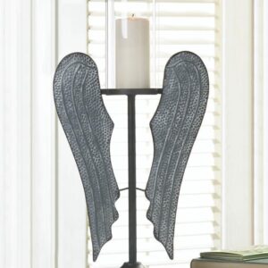 Angel Wings Farmhouse Candle Holder