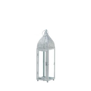 Small Silver Moroccan Style Lantern