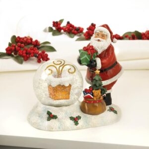 Santa Chimney LED Snow Globe