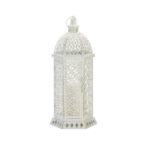 Large Cutwork Hexagon Lantern