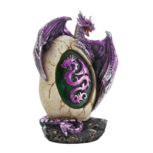 Purple Dragon Egg Statue