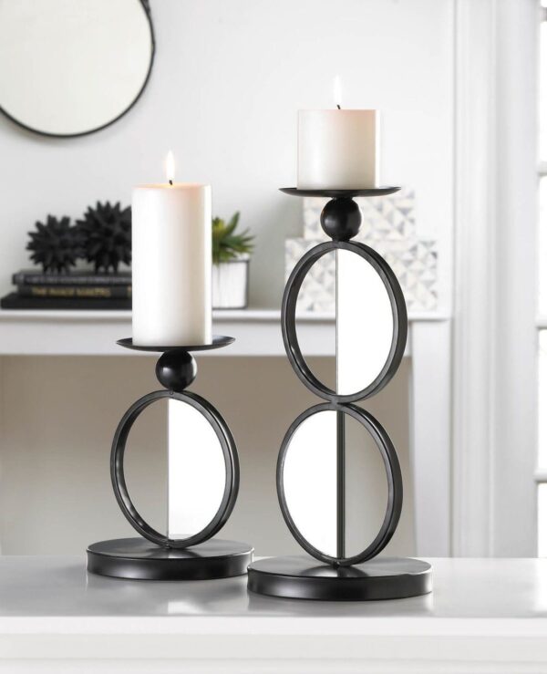 Duo Mirrored Candle Holder