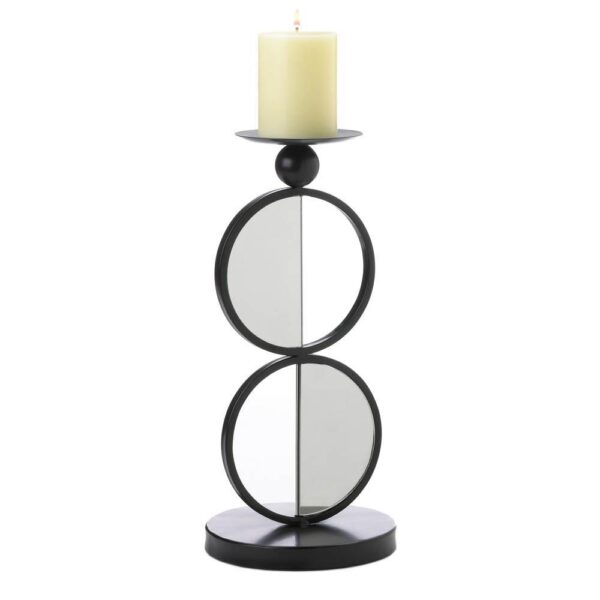 Duo Mirrored Candle Holder - Image 2