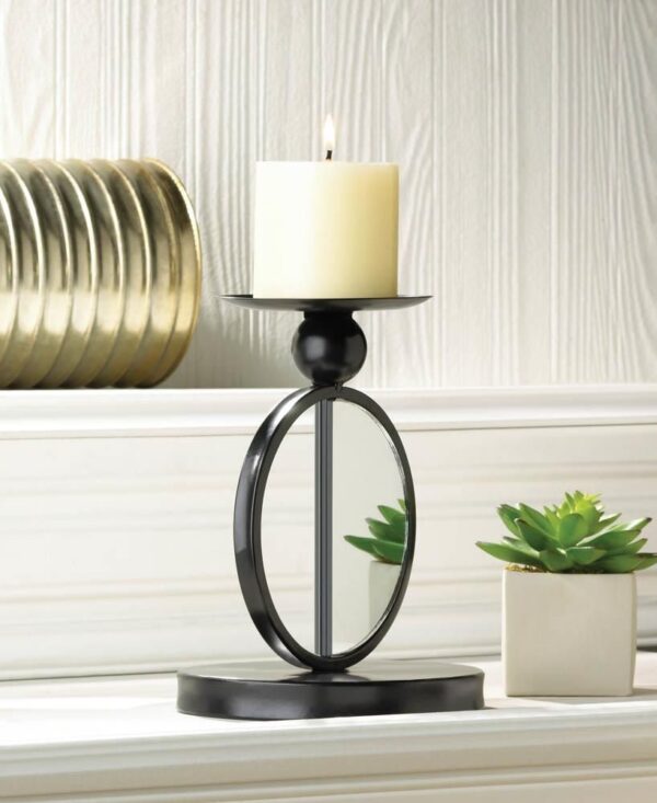 Single Mirrored Candle Holder