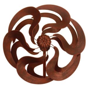 75″ Bronze Flower Windmill Stake