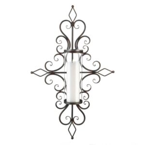 Flourished Candle Wall Sconce