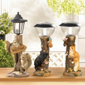 Friendly Squirrels Solar Lamp