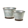 Galvanized Metal Planters