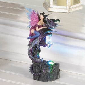 Light Up Fairy & Dragon Figurine