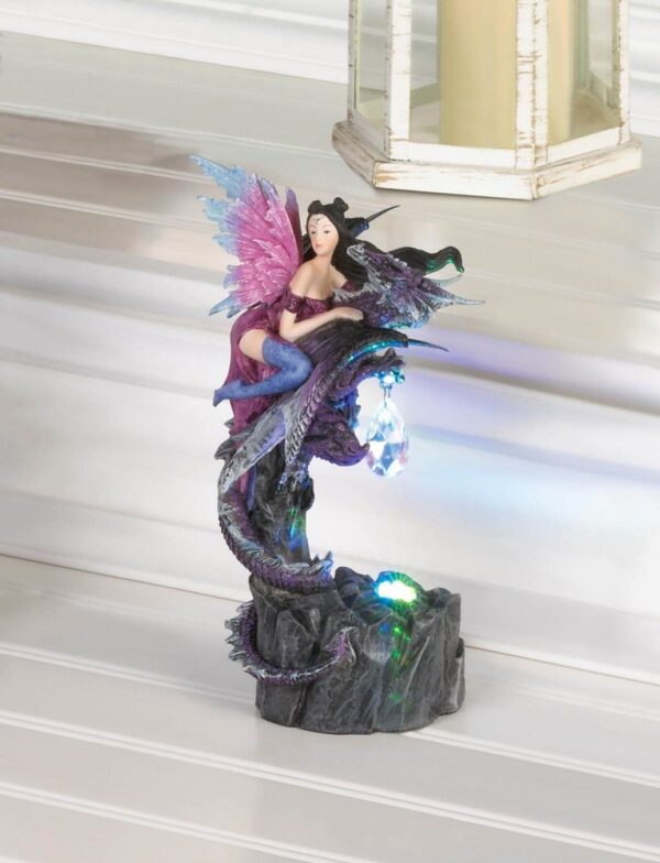 Light Up Fairy & Dragon Figurine