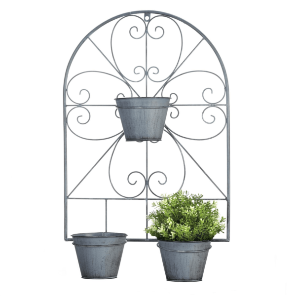 Scrollwork Trellis Flower Pots