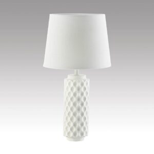 White Honeycomb Table Lamp