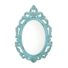 Distressed Baby Blue Wall Mirror