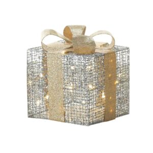 Large Light Up Gift Box Decor