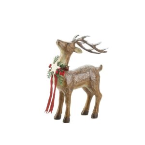 Rustic Holiday Doe Reindeer Figurine