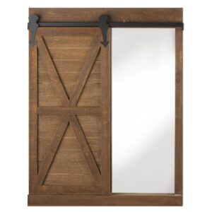 Chalkboard Mirror With Barn Door