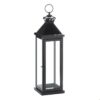 Large Glossy Black Lantern