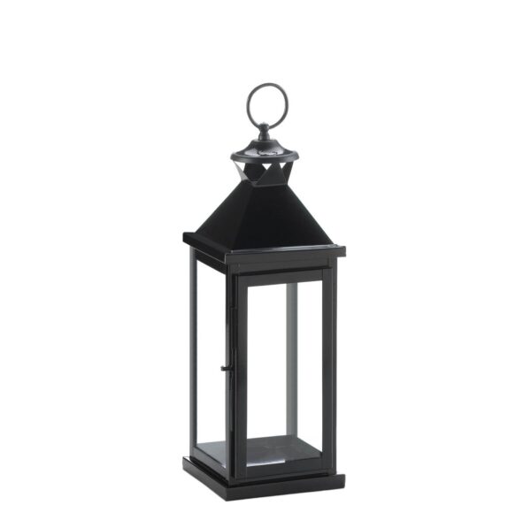 Medium Glossy Black Lantern