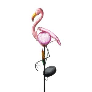 Tropical Flamingo Solar Stake