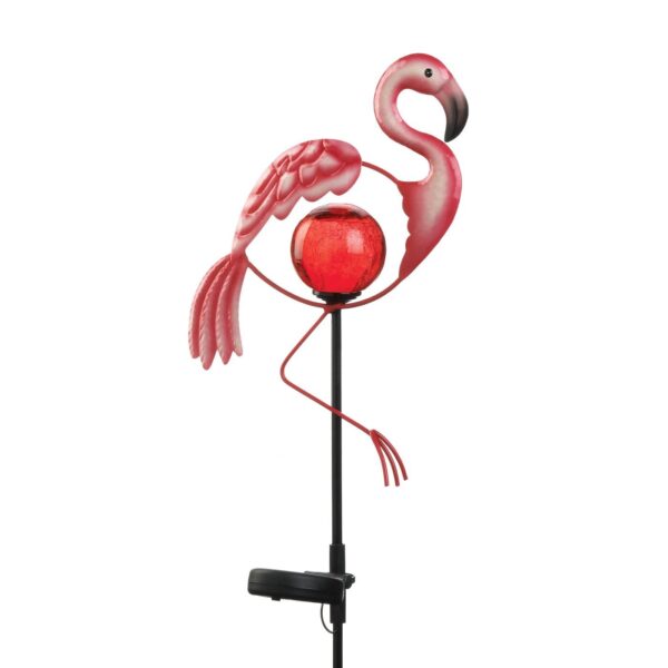 Garden Flamingo Solar Stake