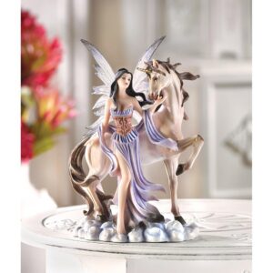 Fairy And Unicorn Figurine