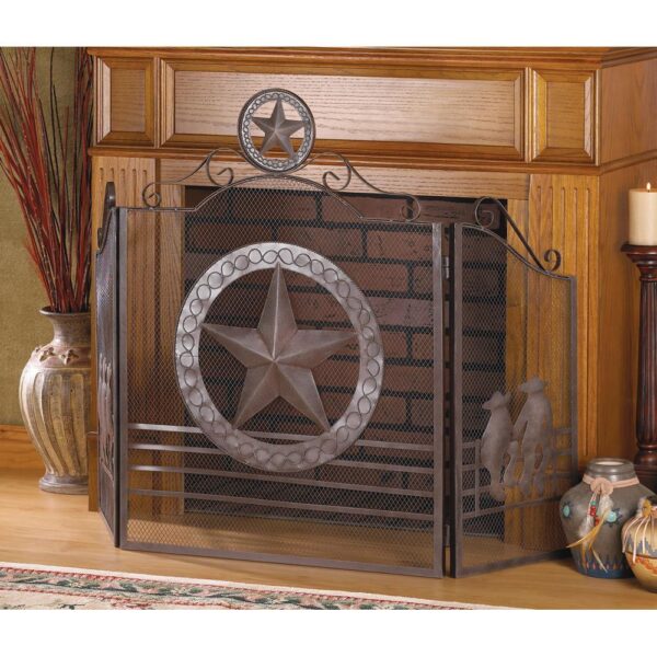 Lone Star Fireplace Screen