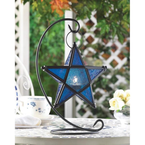 Sapphire Star Table Lantern - Image 2